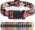 Dog Collar for Boys Girls, Flower Puppy Collar for Small Medium Large Dogs by Seyezo