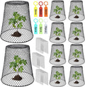 10 Pcs 9"×9" Chicken Wire Plant Protectors from Animals, Plant Cage Garden by Doksving