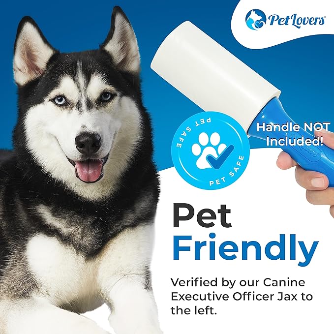 PetLovers Extra Sticky Lint Roller 6 Pack of Refills Only - Image 5