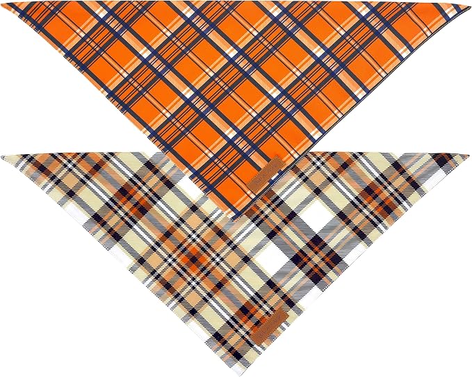 Realeaf Fall Dog Bandanas 2 Pack, Reversible Pet Scarf - Image 3