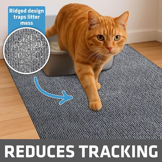 Drymate Cat Litter Box Mat, Litter Trapping Mat, Waterproof, Urine-Proof - Image 2