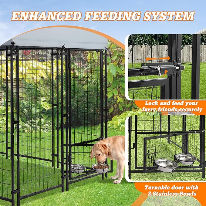 8x4x6 FT Outside Large Dog Kennel - Image 4
