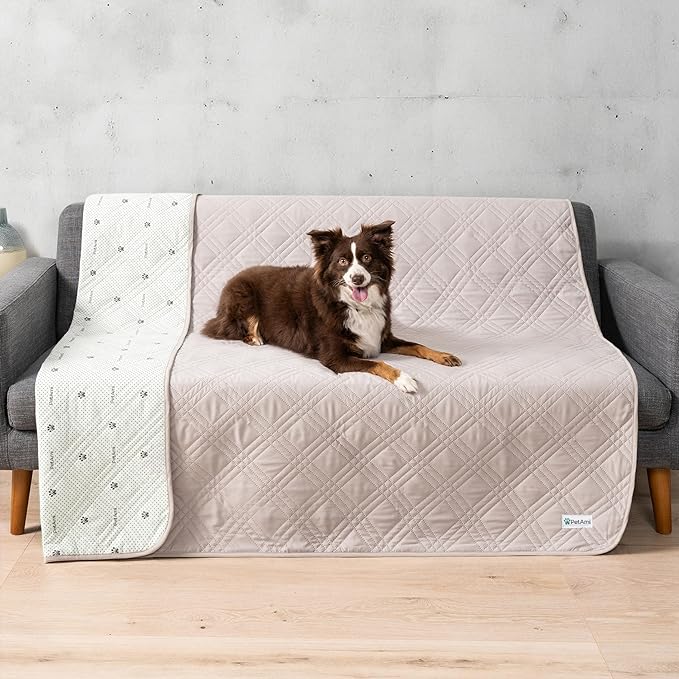 PetAmi Waterproof Couch Cover for Dogs, Reversible Furniture Cover Sofa by PetAmi