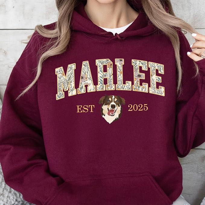 Custom Pet Sweatshirts with Photo and Name, Personalized Dog Sweatshirt - Image 6