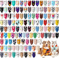 150 Pcs Paw Dog Bandanas Bulk Pet Bibs Colorful Triangle Scarf Pet Paw Bandanas by Huhumy