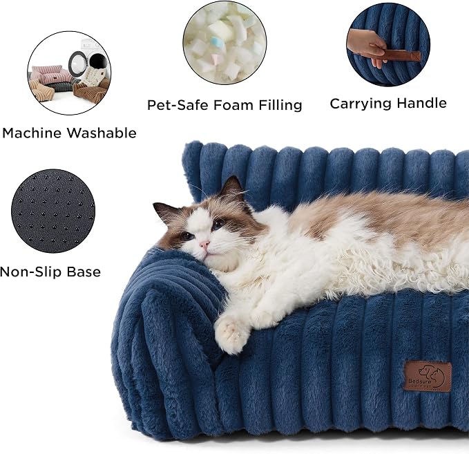 Bedsure ComfyFleece™ Cute Cat Couch - Image 5