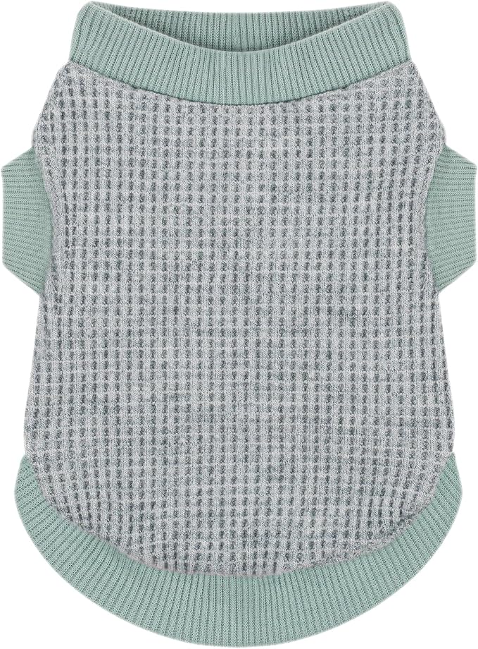 Cozy and Functional Dog Shirts for Small Puppies: Stretchable Green Attire by Paiaite