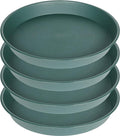 4 Pack of 14 inch Plant Saucer, Heavy Duty Round Plant Trays by Bleuhome