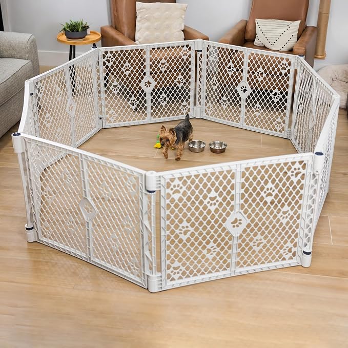 MyPet 8-Panel Paws Petyard, Durable & UV-Resistant Puppy Playpen, - Image 2