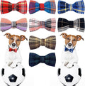 PET SHOW 8pcs Plaid Small Dogs Collar Bow Ties Puppies Cats Collar Charms by PETSHOW