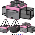 Top and 2 Sides Expandable Cat Carrier 18x11x11, TSA Airline Approved Dog by SHARLOVY