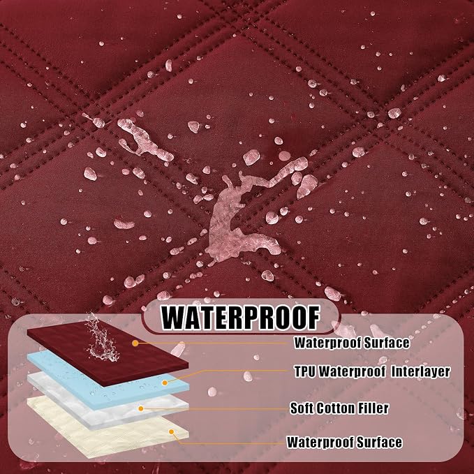 Smiry Waterproof Dog Bed Cover Blanket 40x80, Soft Reversible Pet Blanket - Image 2