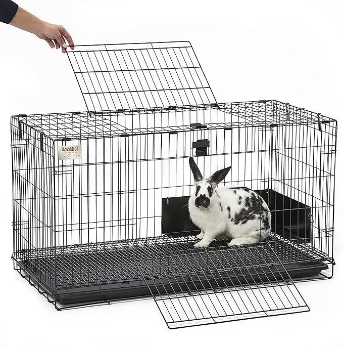 MidWest Homes for Pets Medium Wabbitat Rabbit Cage, Grid Mesh Floor, Removable - Image 7