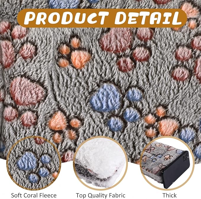 Tuanse 4 Pack Ultra Soft Dog Cat Bed Mat Small Animal Guinea Pig Bed - Image 6