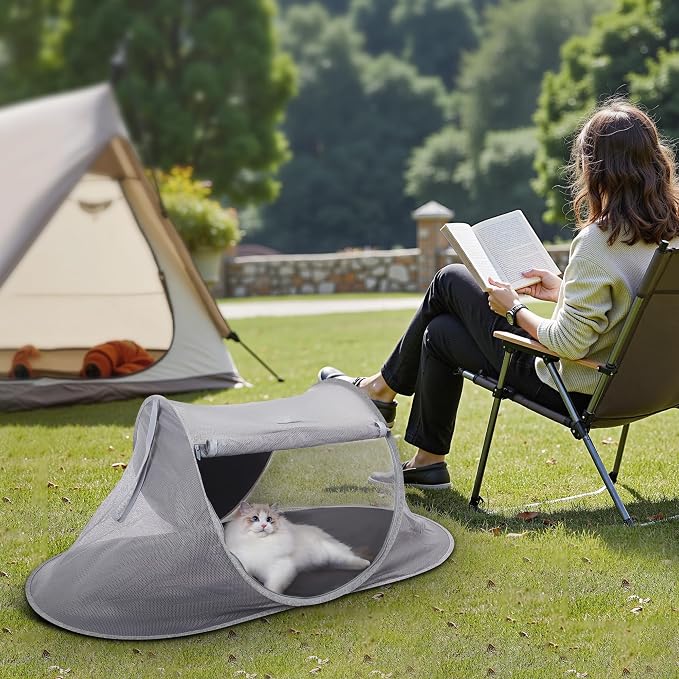 X-ZONE PET Outdoor Cat Tent, Pop Up Cat Playpen, Pet Enclosure Suitable Birds - Image 7