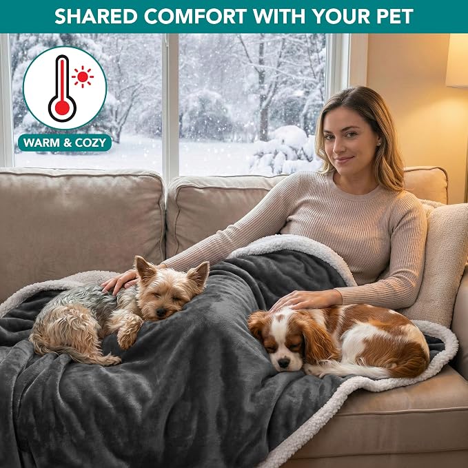 PetAmi Waterproof Dog Blanket for Medium Large XL Dog Puppy Cat Throw for Couch - Image 4