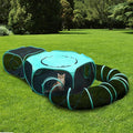 Large Outdoor Cat Enclosure Pop-Up Tent, Portable 3-in-1 Modular Pet Playpen by DiDiBirDi