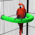 U Shape Parrot Perch Stand Toy Bird Platform Sand Paw Grinding Clean Stick by FrgKbTm