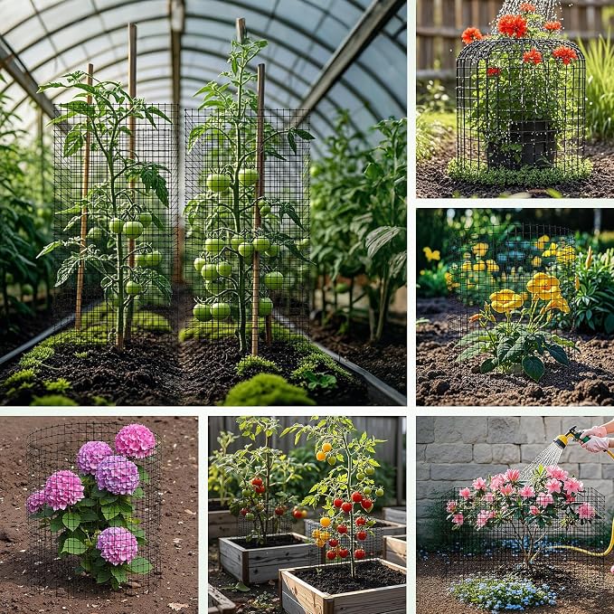 18 PCS Plant Protector from Animals, 6 Pack 12x12 Inch Metal Plant Cages - Image 6