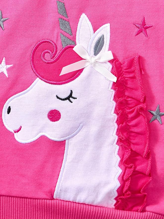 Toddler Baby Girls Cotton Sweater, Long Sleeve Crewneck Sweatshirt Pullover - Image 5