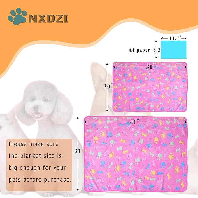 Dog Blankets for Large Dogs, 3 Pack Dog Blanket Washable 41" x 31", Fuzzy Soft - Image 6
