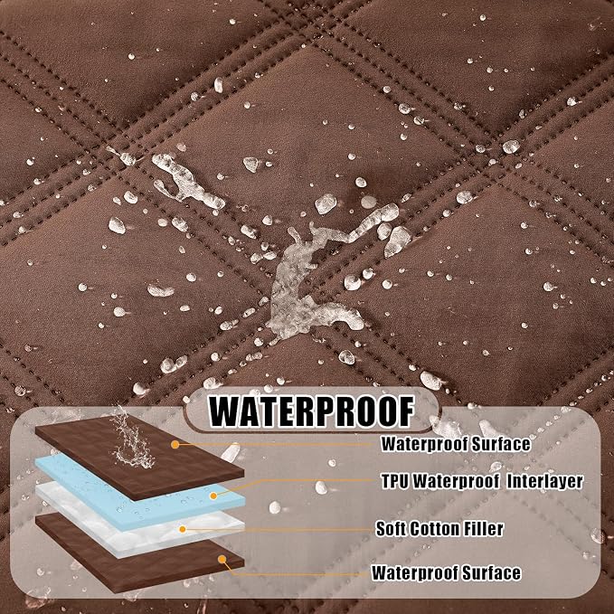 Smiry Waterproof Dog Bed Cover Blanket 40x80, Soft Reversible Pet Blanket - Image 2