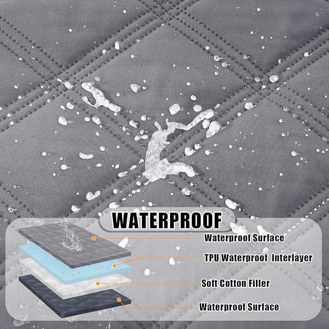 Smiry Waterproof Dog Bed Cover Blanket 40x70, Soft Reversible Pet Blanket - Image 2