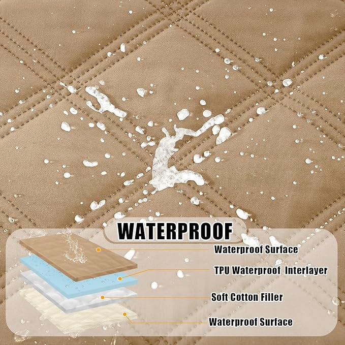 Smiry Waterproof Dog Bed Cover Blanket 40x80, Soft Reversible Pet Blanket - Image 2