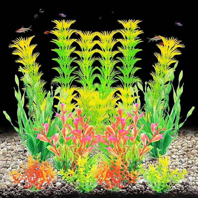 AQUANEAT Artificial Fish Tank Plants, Aquarium Decorations - Image 4