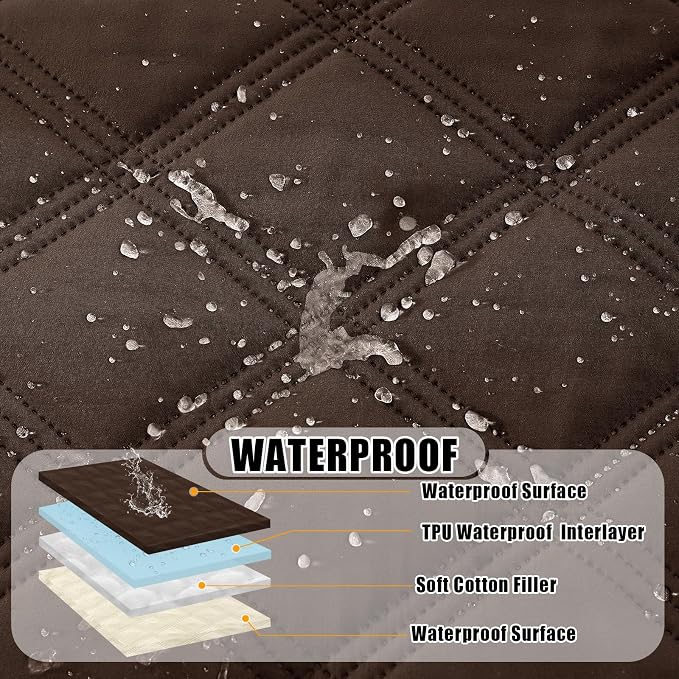 Smiry Waterproof Dog Bed Cover Blanket 40x80, Soft Reversible Pet Blanket - Image 2