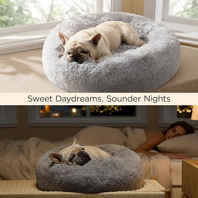 Bedsure Calming Dog Bed for Medium Dogs - Image 4