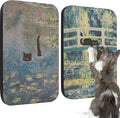 2 Pack Art Cat Scratcher, Wall-Mountable Cat Scratch Pad, Wall Cat Scratcher by LESISSMER