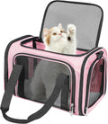 Discala Cat Dog Carrier Up to 15 Lbs TSA Airline Approved Pet Carrier by Discala