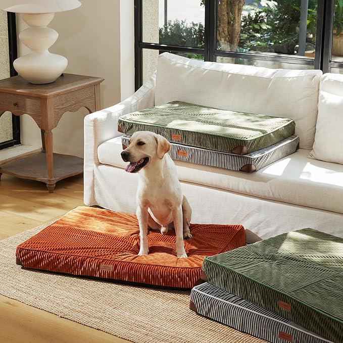 FFUKUMARU Dog Bed, Thickened Corduroy Orthopedic Dog Beds - Image 9