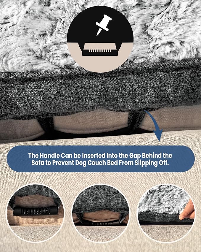 Calming Dog Beds, Extra Large Fluffy Plush Dog Mat - Image 4