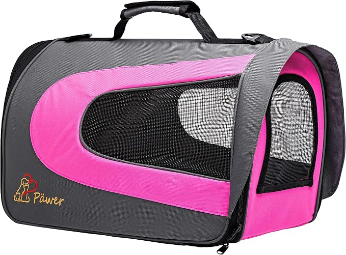 Pawer 18” x 11”x 11” Soft-Sided Foldable Airline Approved Pet Carrier - Image 4
