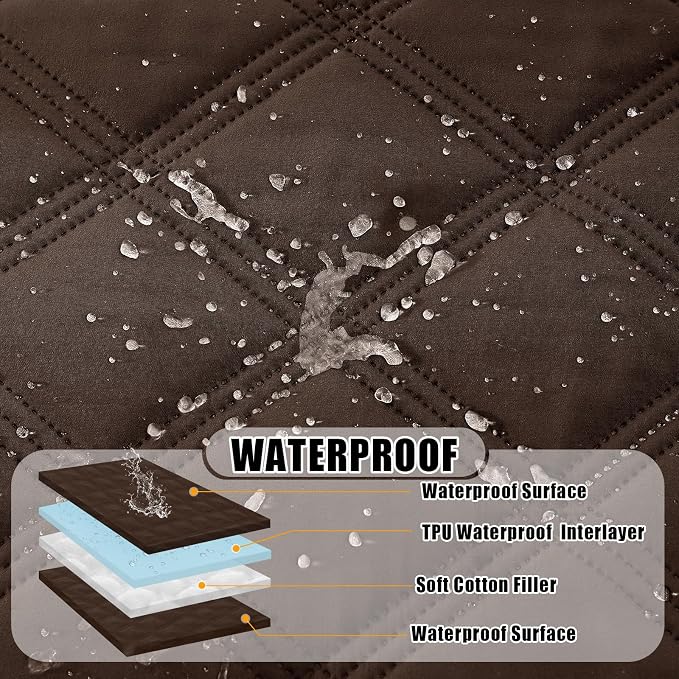 Smiry Waterproof Dog Bed Cover Blanket 40x80, Soft Reversible Pet Blanket - Image 2