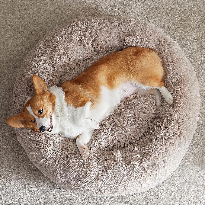 WNPETHOME Donut Dog Beds Large Sized Dog, Anti-Anxiety Caming Large Pet Bed - Image 6