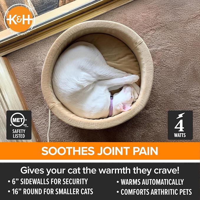 K&H Pet Products Heated Cat Bed - Image 3