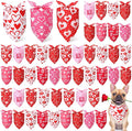 Weewooday 50 Pcs Valentines Dog Bandanas Bulk by Weewooday