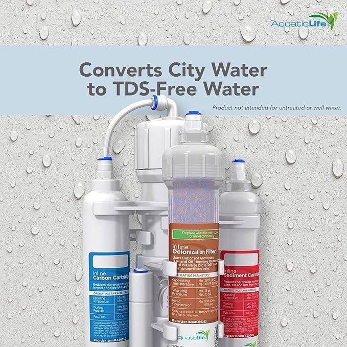 Aquatic Life RO Buddie 4-Stage Reverse Osmosis Deionization Water Filter System - Image 3