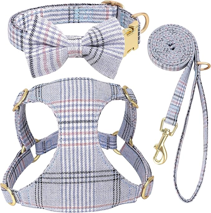 Beirui Cute Small Dog Harness Collar and Leash Set by Beirui