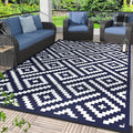 GENIMO Outdoor Rug 4x6 Waterproof, Reversible Mats, Outdoor Area Rug, Plastic by GENIMO