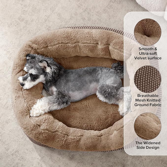 INVENHO Dog Bed Medium Size, Orthopedic Warming Soft Calming Sleeping Durable - Image 2