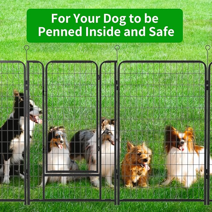 Dog Playpen Outdoor Extra Wide 24 Piece Panels Heavy Duty Dog Fence 50" Height - Image 5
