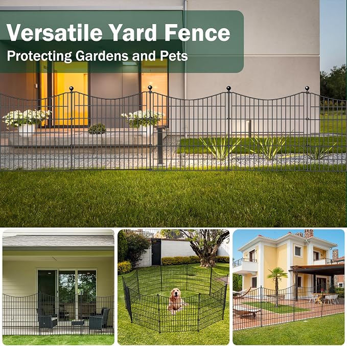 10 Panels No Dig Dog Fence Outdoor - Image 5