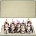 Riakrum Cat Scratch Pad, 2 Pack 32 x 16 Inches Sisal Mat, Natural Fabric Cat Pad by Riakrum