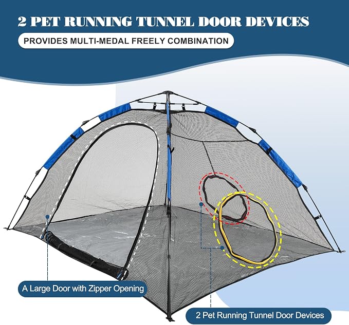Outdoor Cat Enclosure -Portable Pet Playpen - Image 4