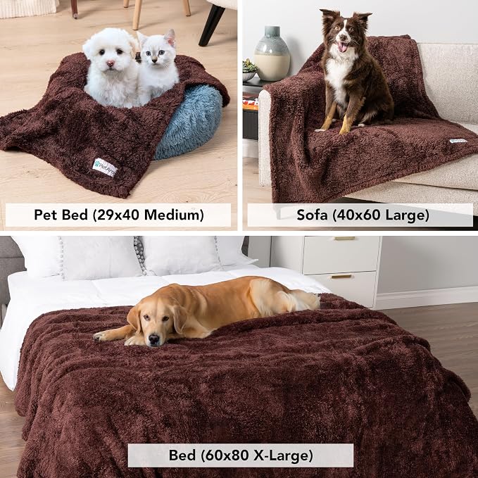 PetAmi Dog Blanket for Large Dogs, Calming Pet Throw for Bed, Washable Sofa - Image 5