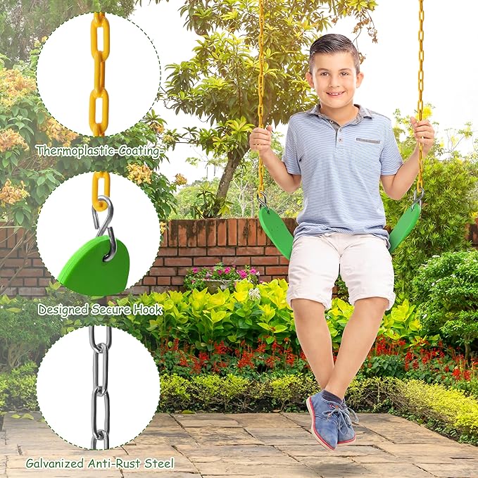 Sunnyglade 2PCS Swings Seats Heavy Duty - Image 3